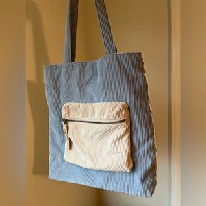 Corduroy tote bag